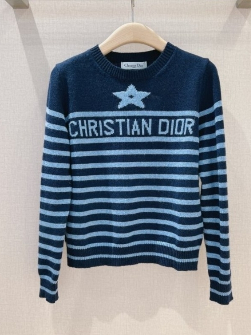 ​🖤 ✨ DIOR Striped Star Logo Knit Sweater nautical marinière ✨ 🖤